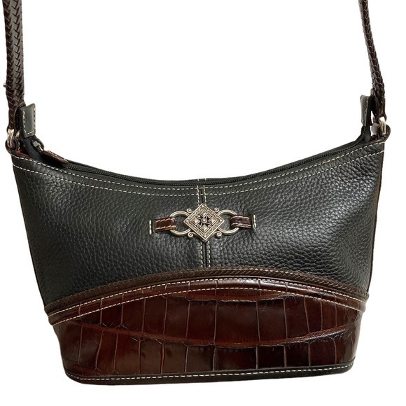 Brighton black pebbled leather small shoulder bag - Picture 1 of 10